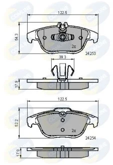 Comline - Гальмівні колодки до дисків COMLINE CBP01792
