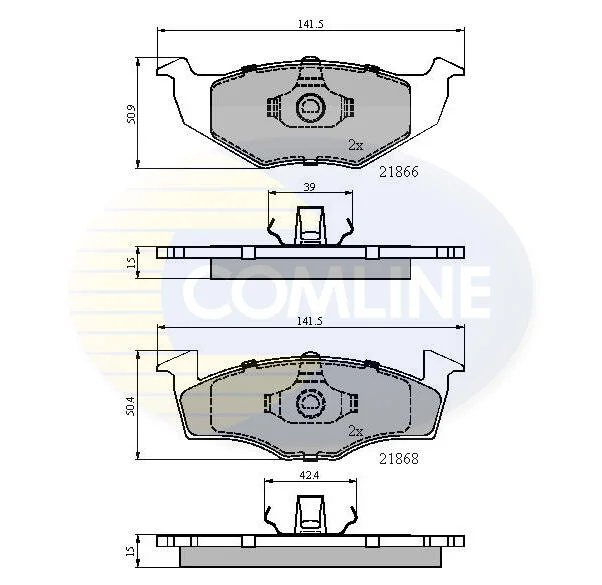 Comline - Гальмівні колодки до дисків COMLINE CBP0180 (фото 1)