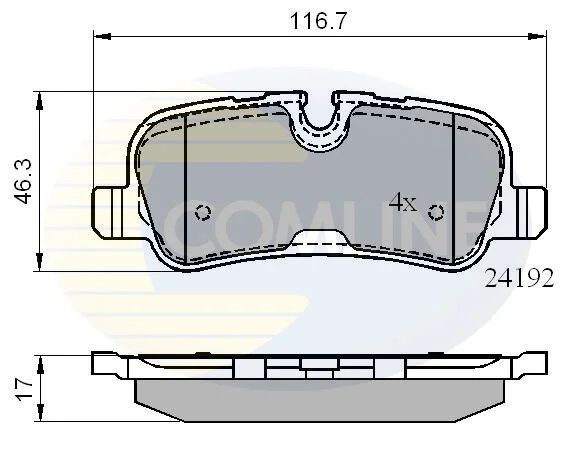 Comline - Гальмівні колодки до дисків COMLINE CBP02021 (фото 1)