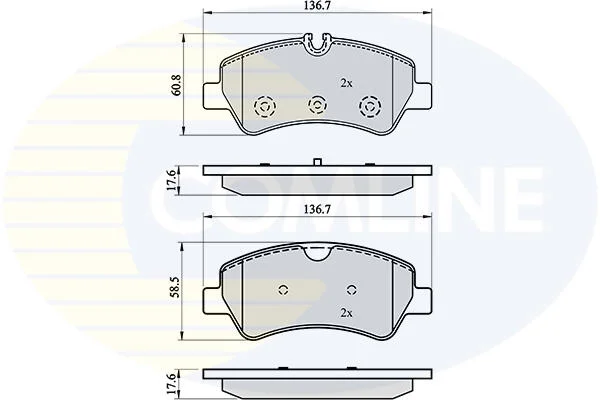 Comline - Гальмівні колодки до дисків COMLINE CBP02143 (фото 1)