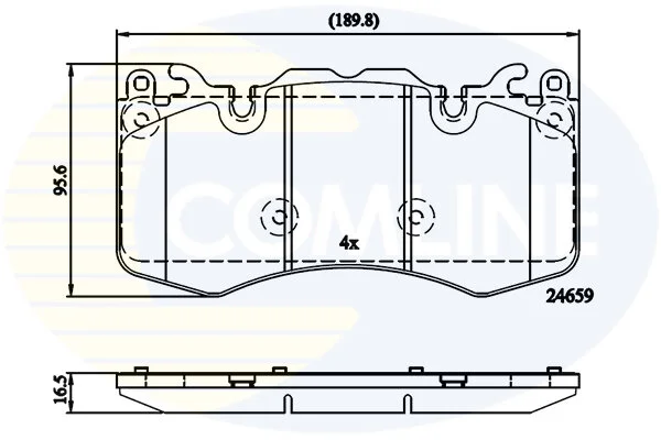 Comline - Гальмівні колодки до дисків COMLINE CBP02211 (фото 1)