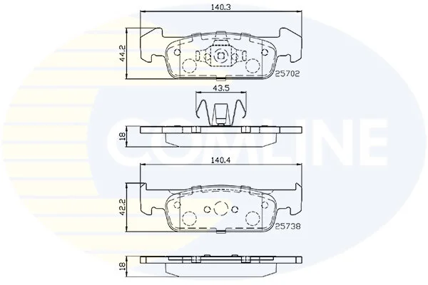 Comline - Гальмівні колодки до дисків COMLINE CBP02223 (фото 1)