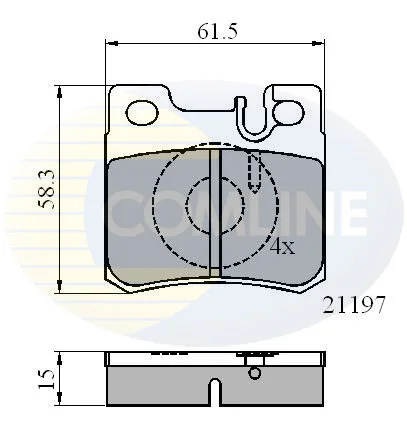 Comline - Гальмівні колодки до дисків COMLINE CBP0226 (фото 1)
