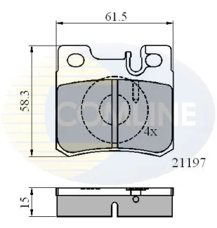 Comline - Гальмівні колодки до дисків COMLINE CBP0226