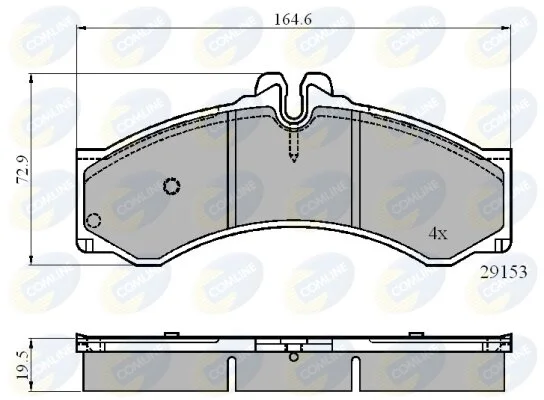 Comline - Гальмівні колодки до дисків COMLINE CBP0271 (фото 1)