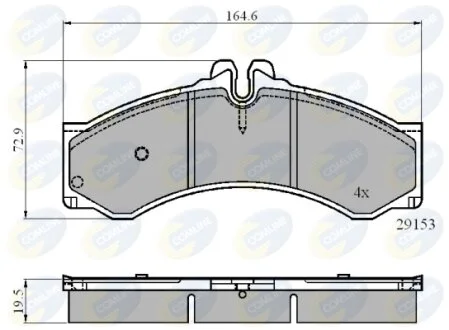 Comline - Гальмівні колодки до дисків COMLINE CBP0271