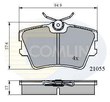Comline - Гальмівні колодки до дисків COMLINE CBP0272 (фото 1)