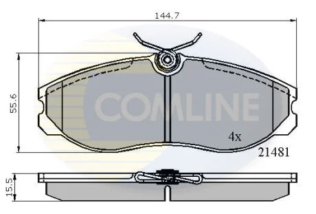 Comline - Гальмівні колодки до дисків COMLINE CBP0447