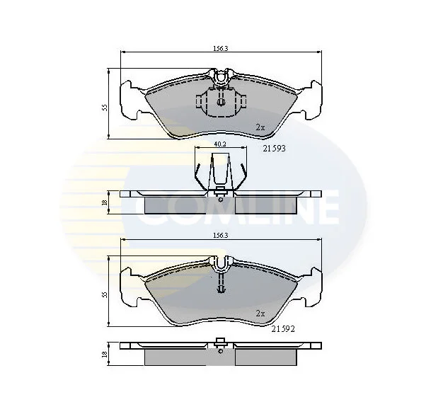 Comline - Гальмівні колодки до дисків COMLINE CBP0478 (фото 1)