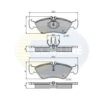 Comline - Гальмівні колодки до дисків COMLINE CBP0478