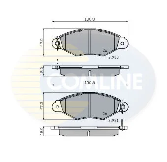Comline - Гальмівні колодки до дисків COMLINE CBP0485