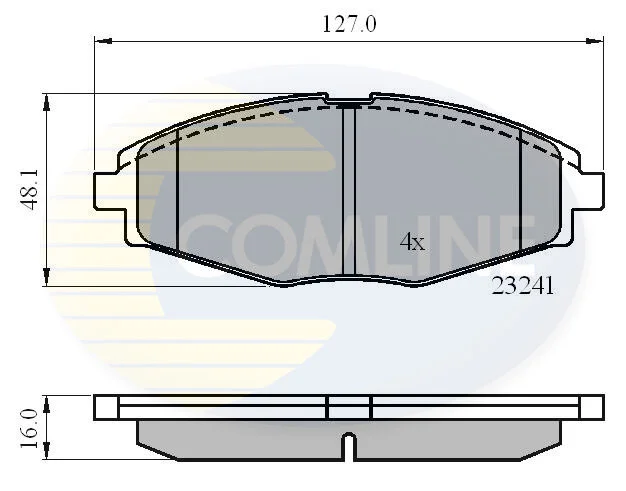 Comline - Гальмівні колодки до дисків COMLINE CBP0486 (фото 1)