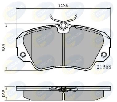 Comline - Гальмівні колодки до дисків COMLINE CBP0493