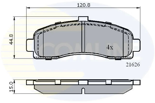 Comline - Гальмівні колодки до дисків COMLINE CBP0508 (фото 1)