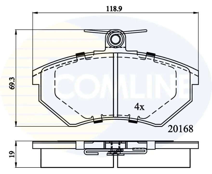 Comline - Гальмівні колодки до дисків COMLINE CBP0511 (фото 1)