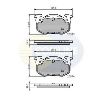- Гальмівні колодки до дисків COMLINE CBP0522