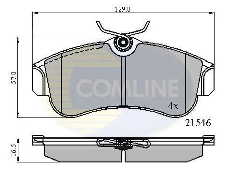Comline - Гальмівні колодки до дисків COMLINE CBP0566 (фото 1)