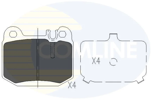 Comline - Гальмівні колодки до дисків COMLINE CBP06025 (фото 1)