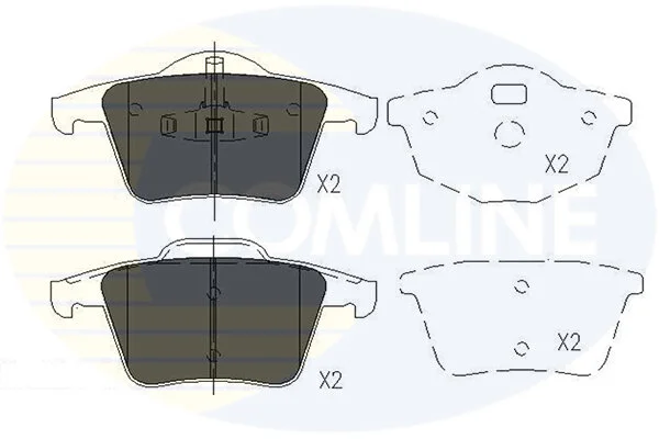 Comline - Гальмівні колодки до дисків COMLINE CBP06027 (фото 1)