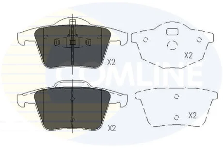 Comline - Гальмівні колодки до дисків COMLINE CBP06027