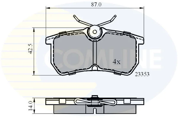 Comline - Гальмівні колодки до дисків COMLINE CBP0705 (фото 1)