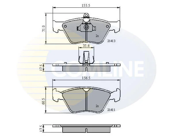 Comline - Гальмівні колодки до дисків COMLINE CBP0738 (фото 1)