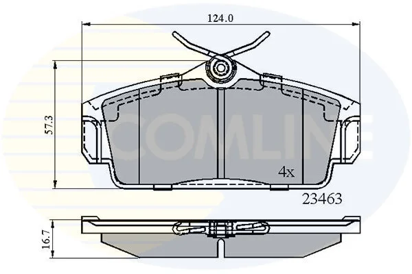 Comline - Гальмівні колодки до дисків COMLINE CBP0740 (фото 1)