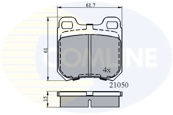 Comline - Гальмівні колодки до дисків COMLINE CBP0741 (фото 1)