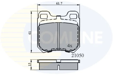 Comline - Гальмівні колодки до дисків COMLINE CBP0741