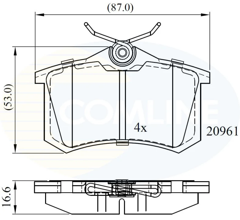 Comline - Гальмівні колодки до дисків COMLINE CBP0797 (фото 1)