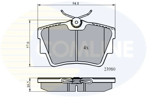 Comline - Гальмівні колодки до дисків COMLINE CBP0874 (фото 1)
