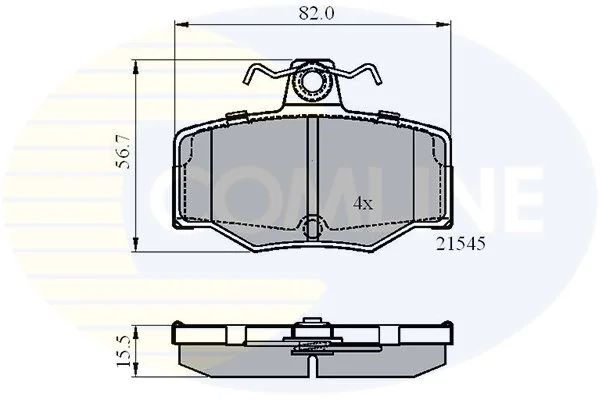 Comline - Гальмівні колодки до дисків COMLINE CBP0878 (фото 1)