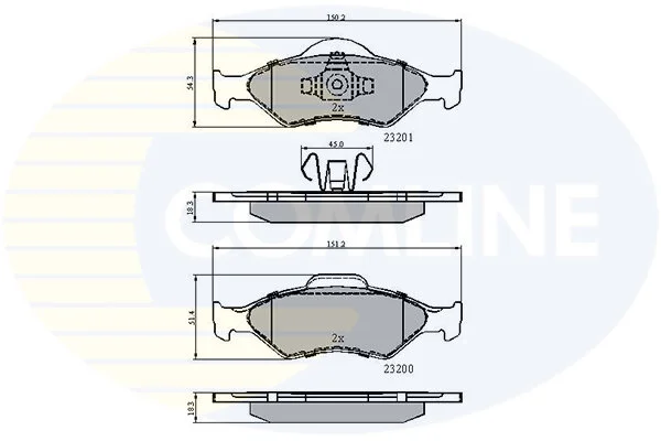 Comline - Гальмівні колодки до дисків COMLINE CBP0899 (фото 1)
