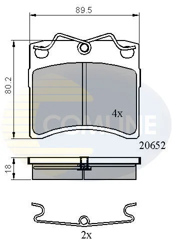 Comline - Гальмівні колодки до дисків COMLINE CBP0925 (фото 1)