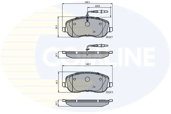 Comline - Гальмівні колодки до дисків COMLINE CBP11158 (фото 1)
