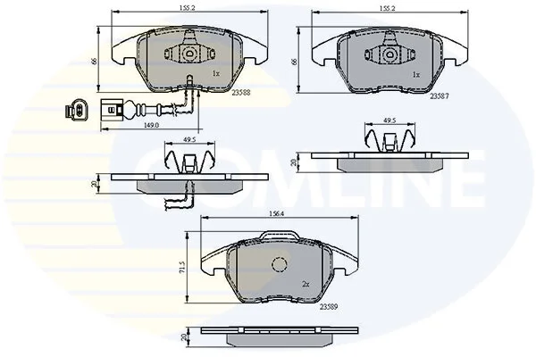Comline - Гальмівні колодки до дисків COMLINE CBP11224 (фото 1)