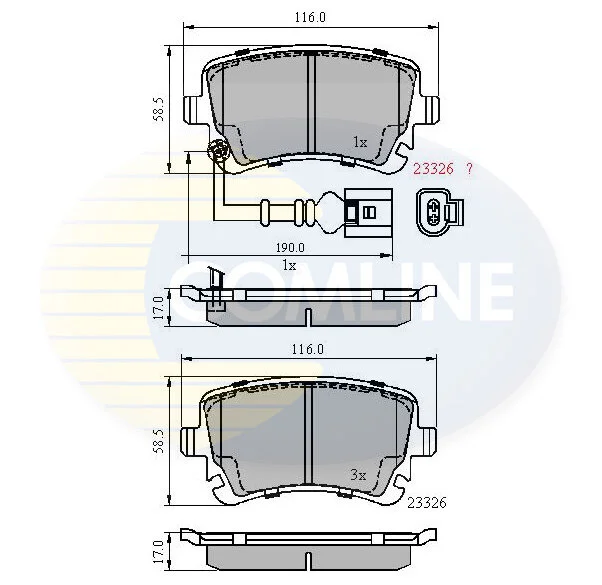 Comline - Гальмівні колодки до дисків COMLINE CBP11313 (фото 1)
