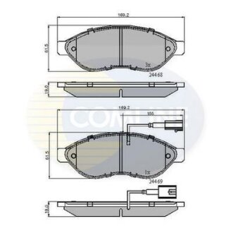 - Гальмівні колодки до дисків COMLINE CBP11589 (фото 1)