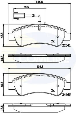 Comline - Гальмівні колодки до дисків COMLINE CBP11604 (фото 1)