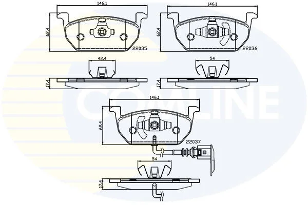 Comline - Гальмівні колодки до дисків COMLINE CBP12224 (фото 1)