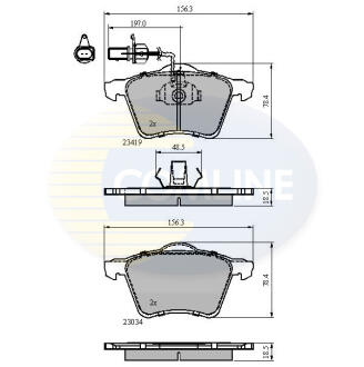 - Гальмівні колодки до дисків COMLINE CBP1885 (фото 1)