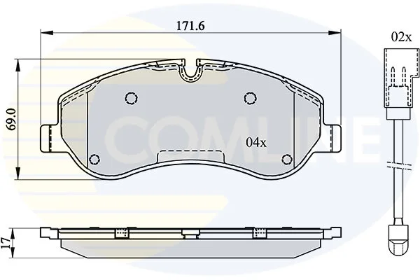 Comline - Гальмівні колодки до дисків COMLINE CBP22142 (фото 1)