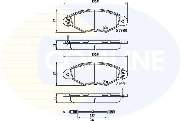 Comline - Гальмівні колодки до дисків COMLINE CBP2485 (фото 1)