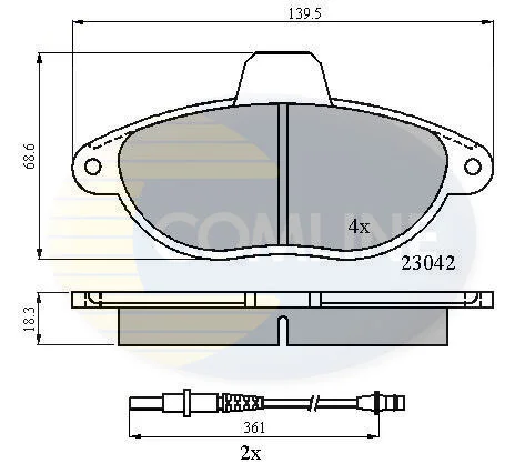 Comline - Гальмівні колодки до дисків COMLINE CBP2714 (фото 1)