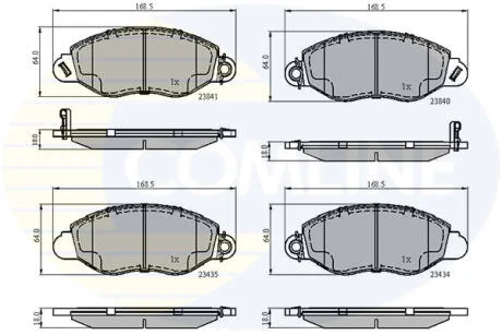 Comline - Гальмівні колодки до дисків COMLINE CBP31107