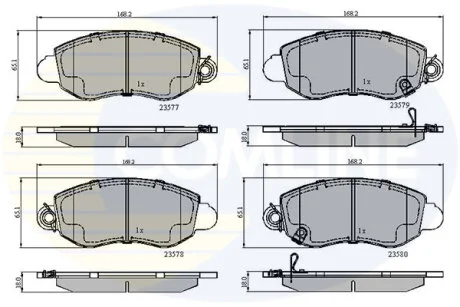Comline - Гальмівні колодки до дисків COMLINE CBP31108