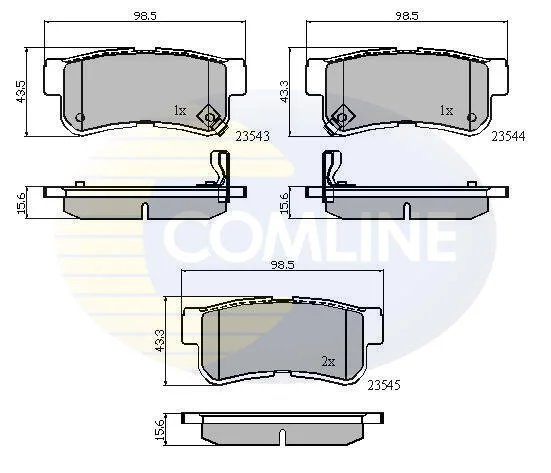 Comline - Гальмівні колодки до дисків COMLINE CBP31126 (фото 1)