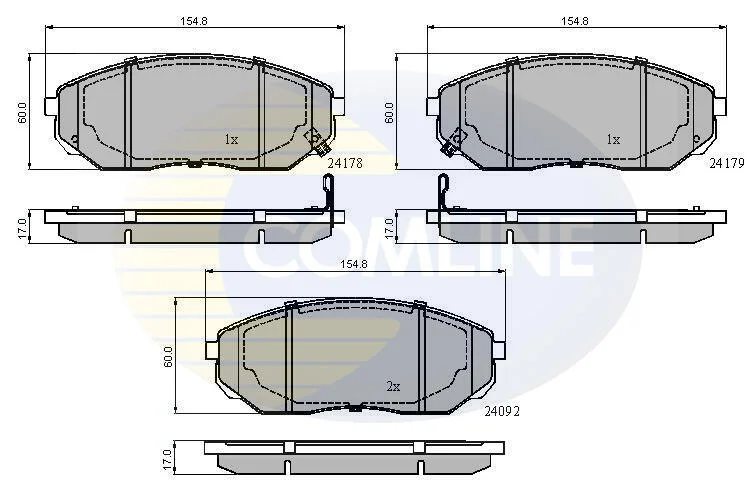 Comline - Гальмівні колодки до дисків COMLINE CBP31178 (фото 1)