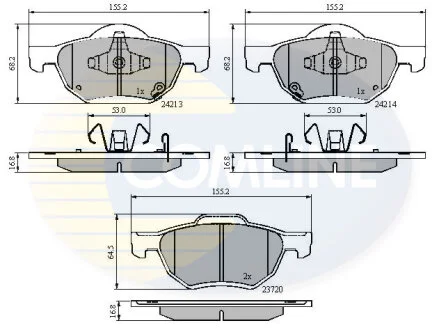 Comline - Гальмівні колодки до дисків COMLINE CBP31195
