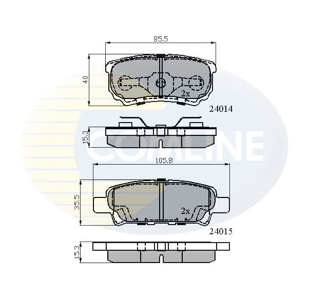 Comline - Гальмівні колодки до дисків COMLINE CBP31290 (фото 1)